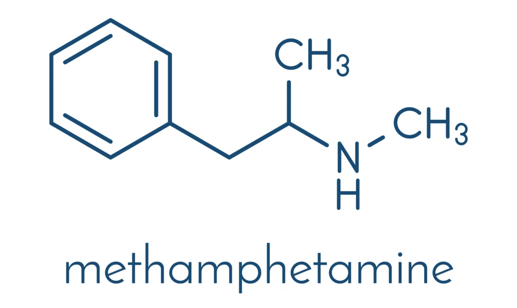 molecule of methamphetamine